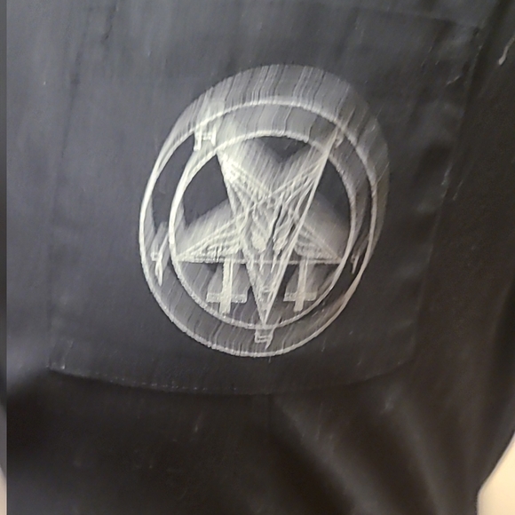 Black Button-Up Women's Top - Picture 4 of 4